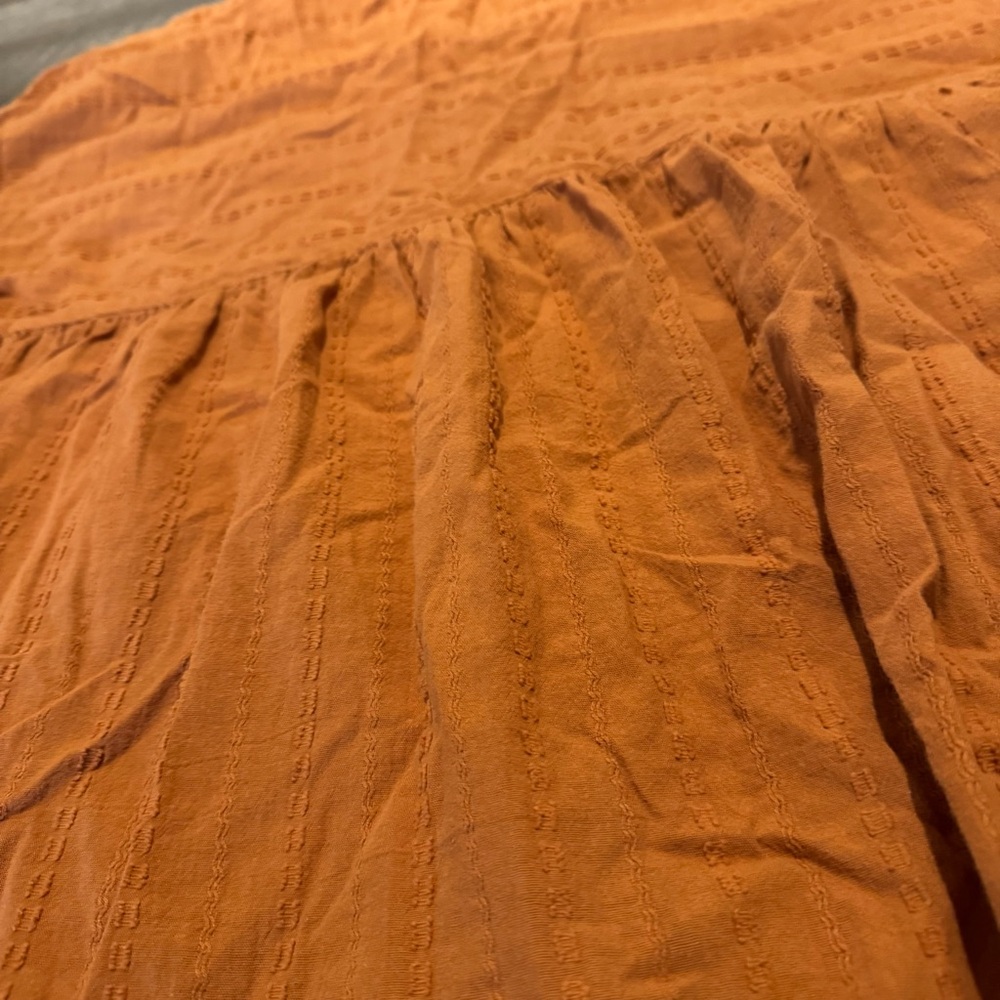 Madewell Orange Short Sleeve Blouse - Picture 5 of 5